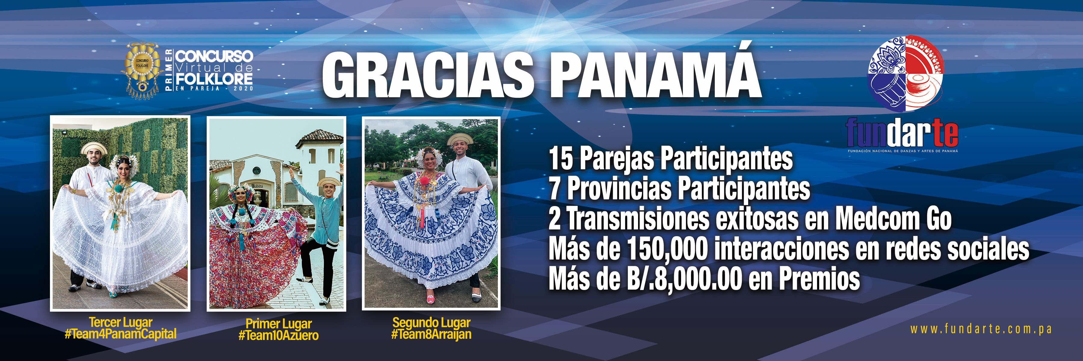 EXITOSO FINAL DEL CONCURSO VIRTUAL DE FOLKLORE EN PAREJA PANAMÁ 2020 |  Danzas Panamá | Compañía Nacional de Danzas Folklóricas